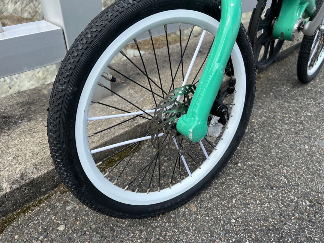 【期間限定価格】STRIDA SX 折りたたみ自転車 ミントグリーン　カスタム