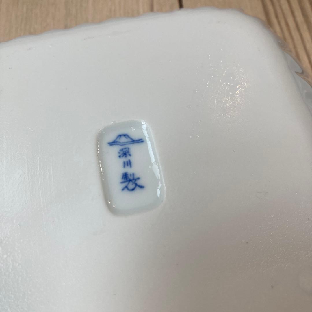 【美品】深川製磁 ブルーワイナリー ペア角皿　２枚　角深鉢　１個