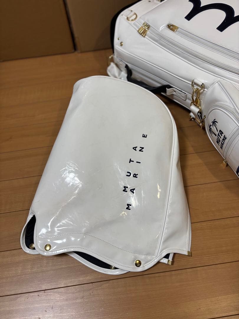 muta MARIN ムータマリン エナメル スタンドキャディバッグ 灯台 美品