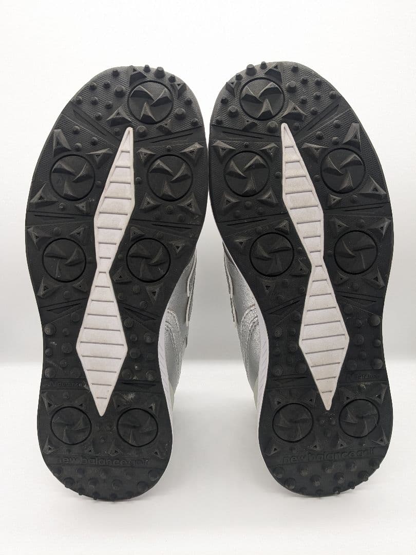 極美品 New Balance シルバー ゴルフシューズ　23.5cm
