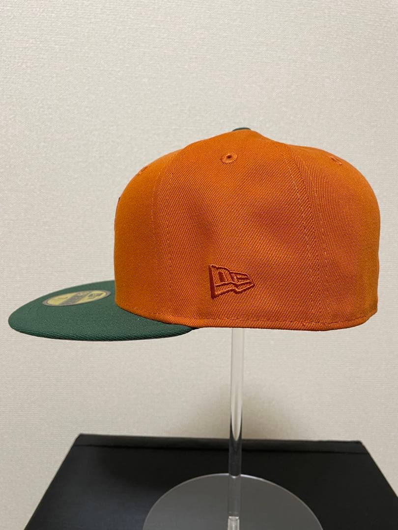 ニューエラ　59fifty マリナーズ キャップ オレンジ グリーン 7 1/2