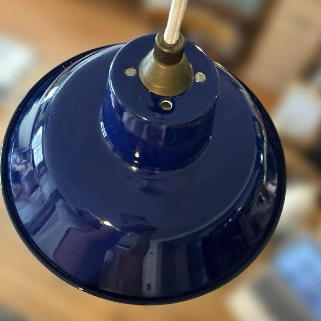 限定【IDEE】PORCELAIN ENAMELED IRON LAMPNAVY