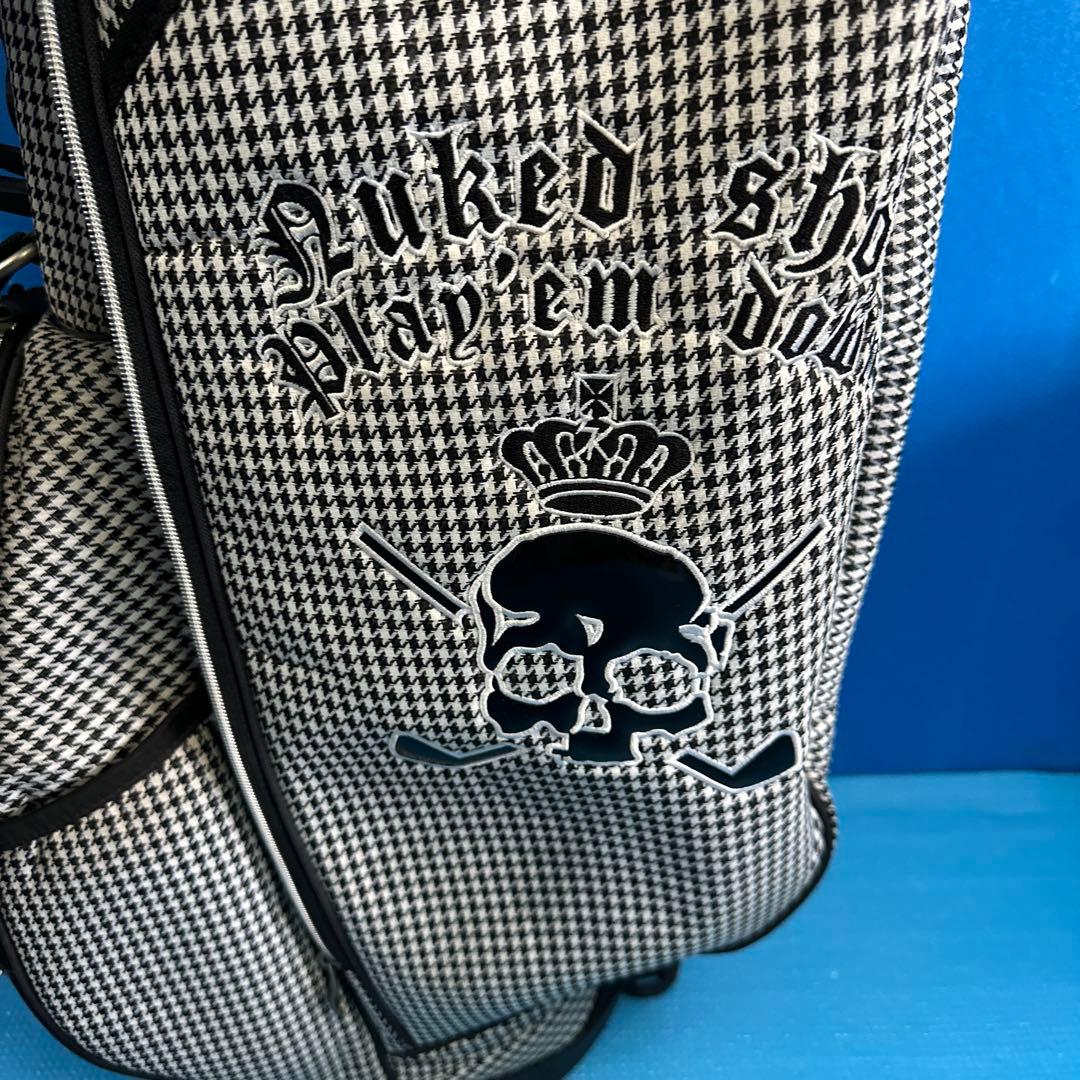 SRIXONチェック柄スカルデザインゴルフバッグ