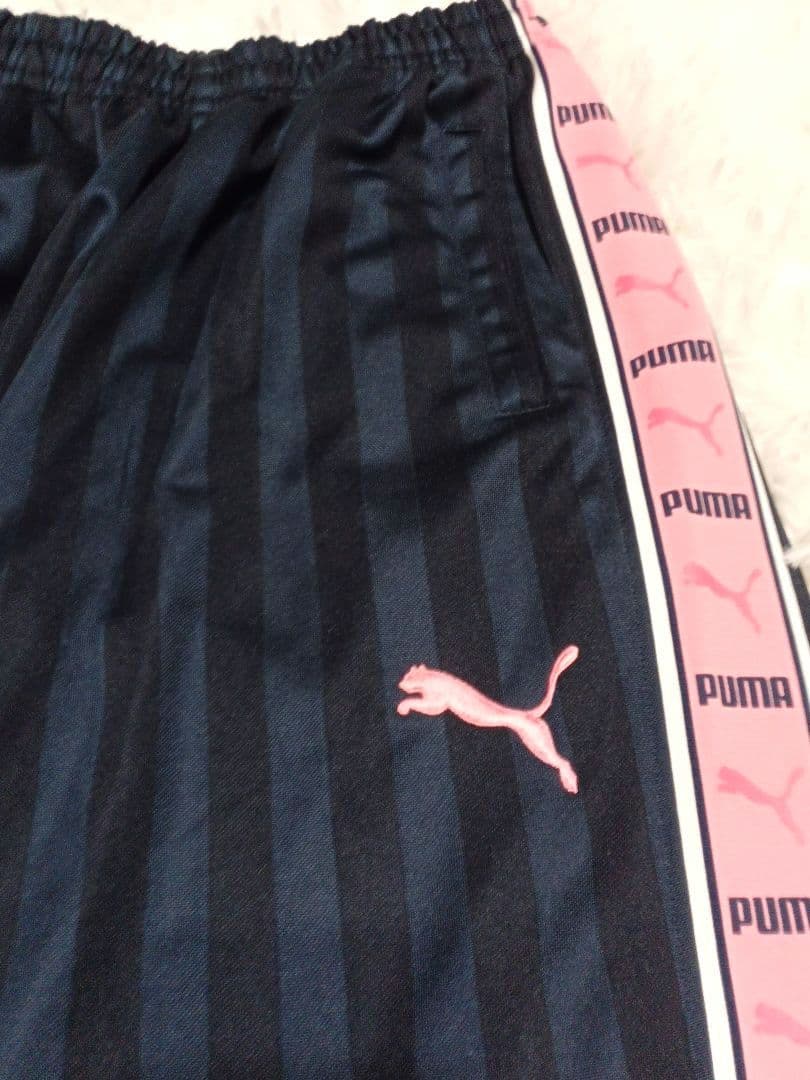 PUMA プージャジャージ セットアップ ネイビー ピンク S