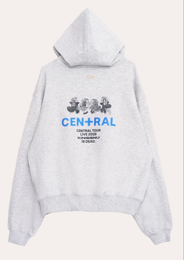 ［即日発送］King Gnu KG IS DEAD HOODIE グレー XL