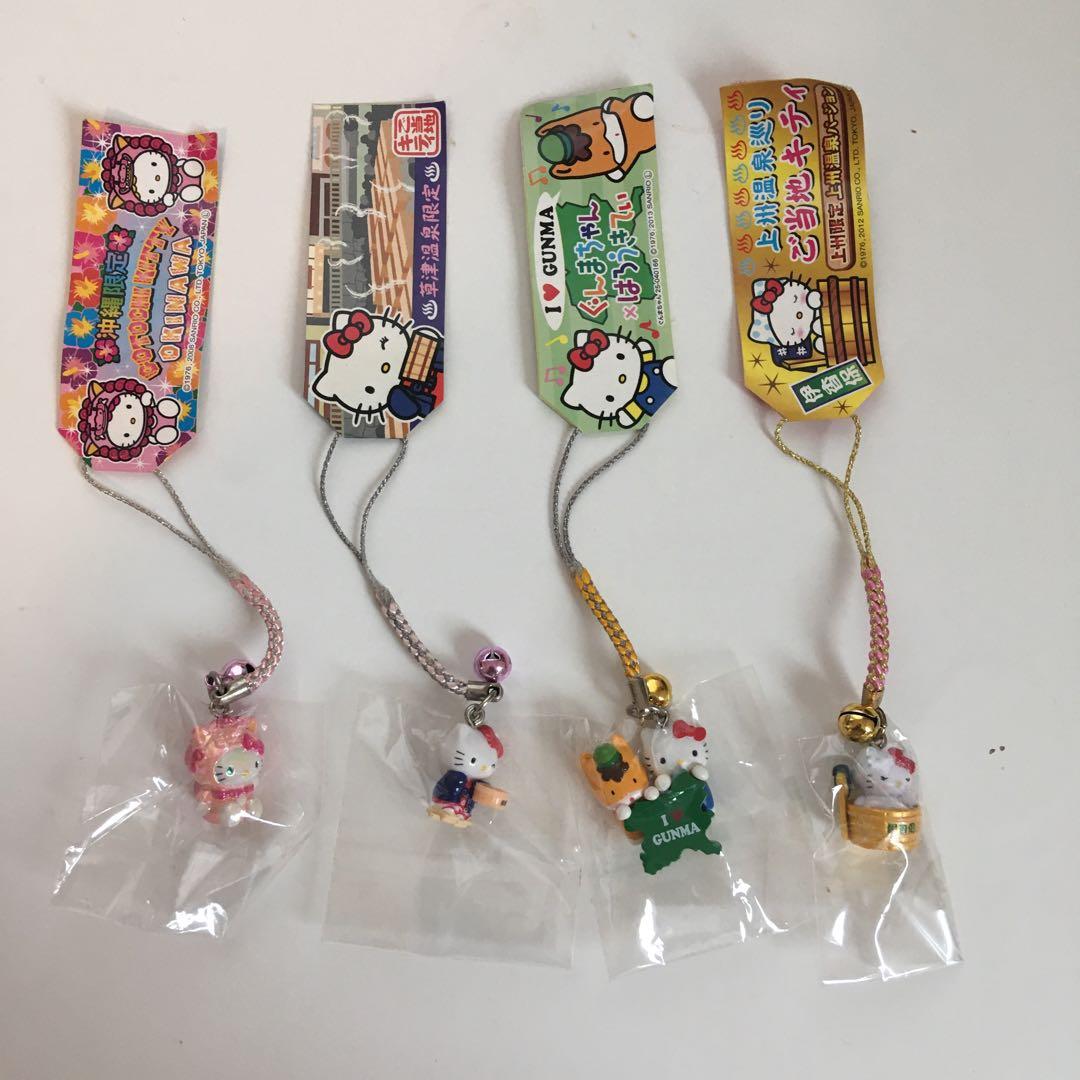 【希少】ご当地キティ ストラップ 4個セット　まとめ売り