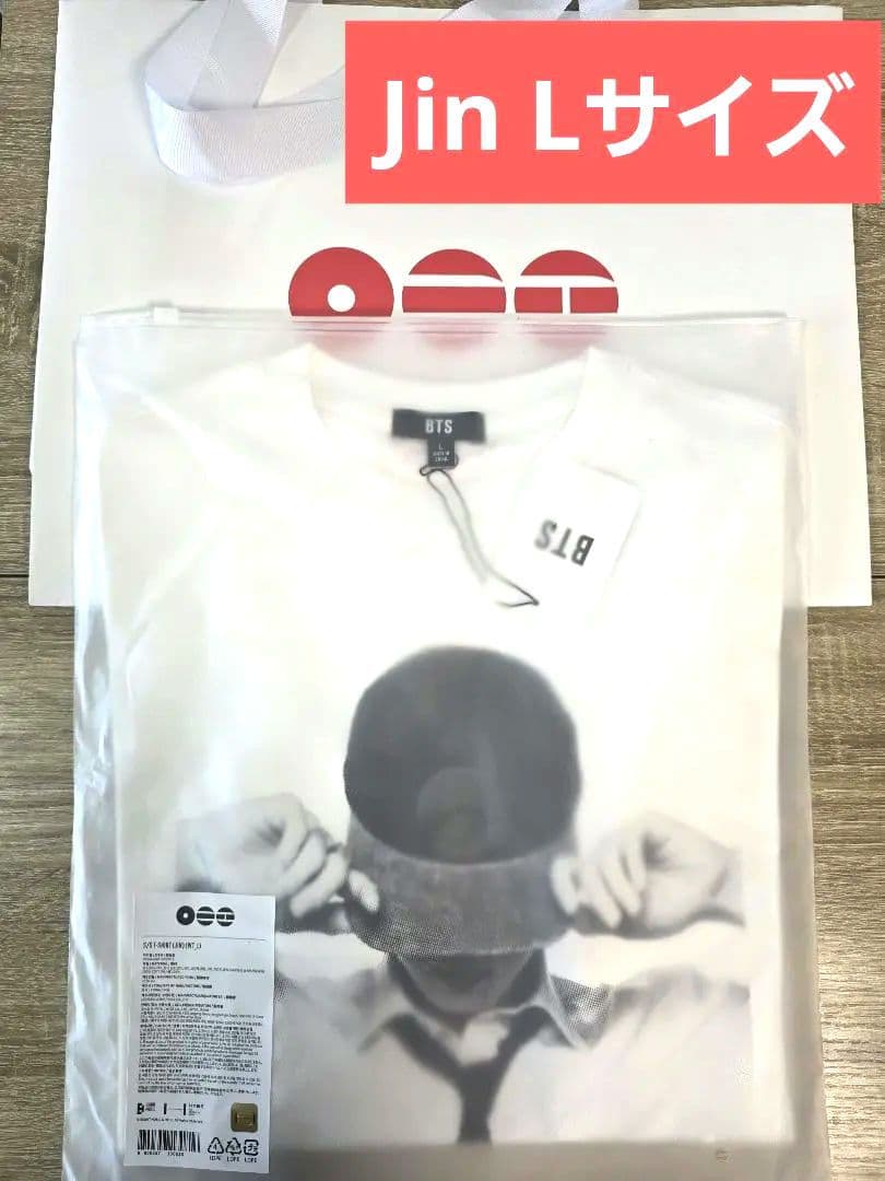 【BTS ARIRANG ジン】　Tシャツ　L 新品未開封　韓国ショッパー付き