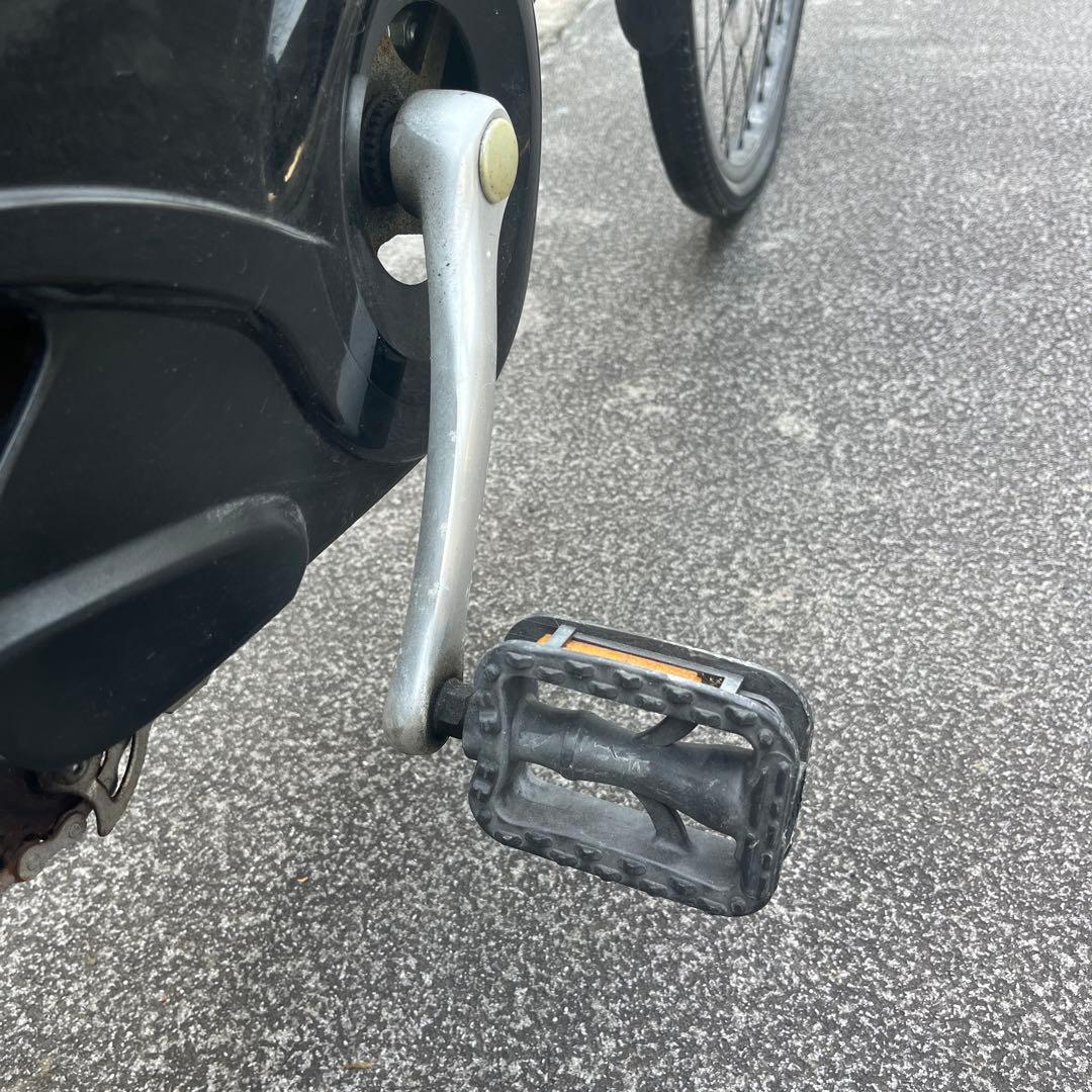 電動アシスト自転車 黒 前カゴ付き