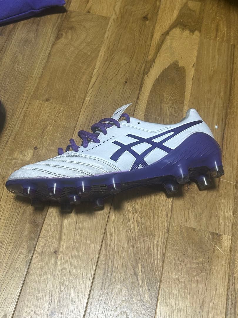 ASICS ゼロ スパイクシューズ ホワイト/パープル
