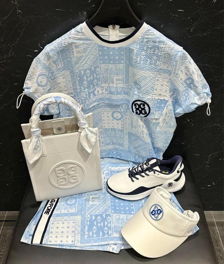 マルボンゴルフ レディース ゴルフウェア 紺 SML⭐キャップ付き新品未使用