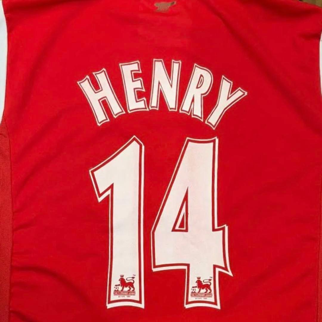 00s Arsenal アーセナル 14番 ティエリ アンリ 長袖 ユニホーム