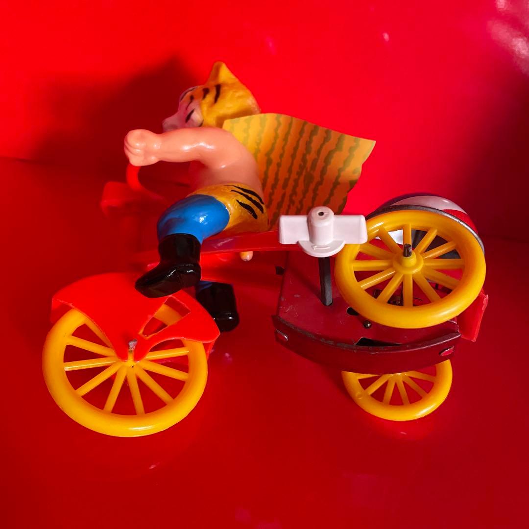 タイガーマスク　ブリキ自転車キャラクター