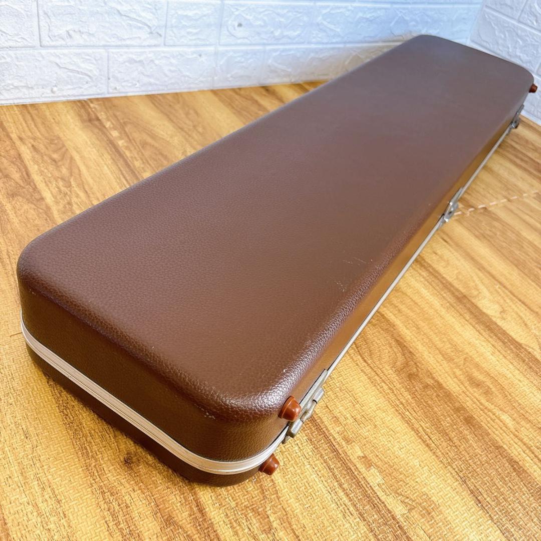 高級　三味線　専用　ハードケース　和楽器ケース　ハード　レザー調　ブラウン