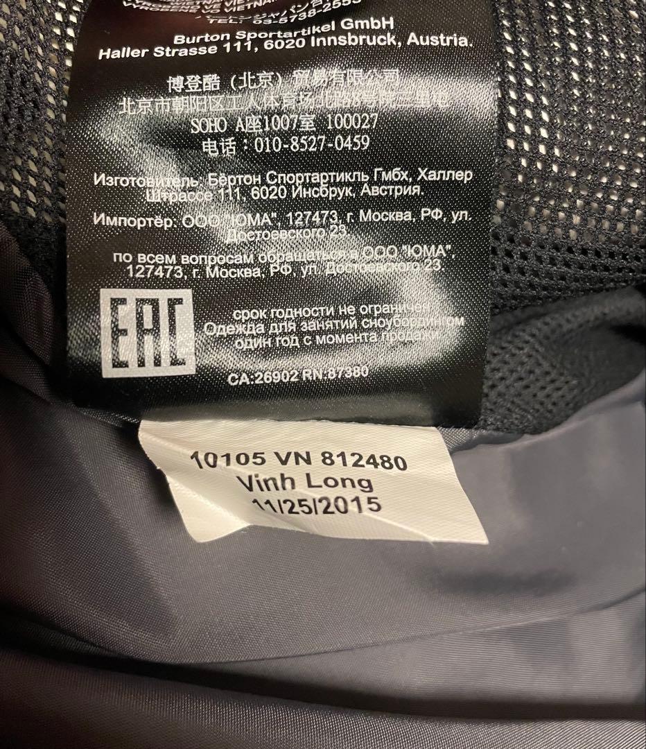 Burton ak スノーボードパンツ gore-tex sサイズ
