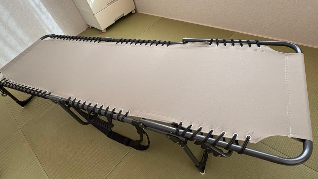Kingcamp 折りたたみ式ベッド ベージュ 大人用