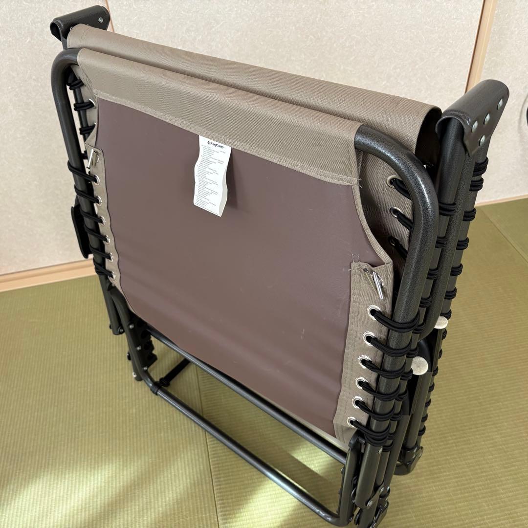 Kingcamp 折りたたみ式ベッド ベージュ 大人用
