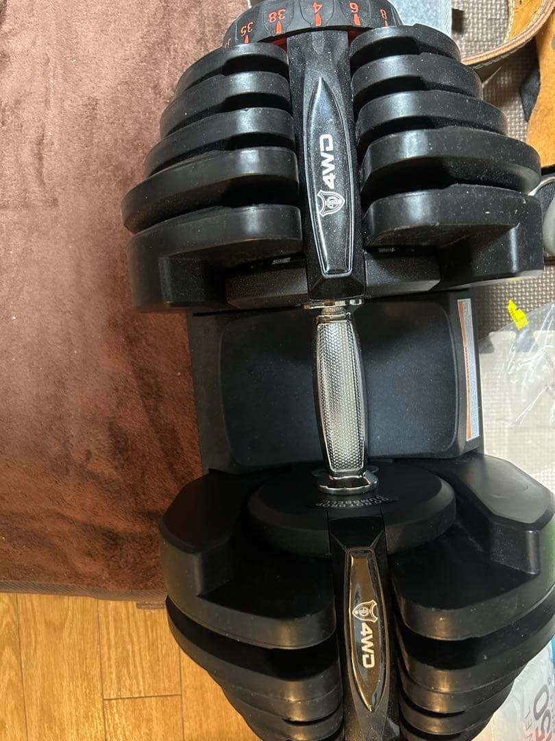 可変式ダンベル 2台セット 4-38kg