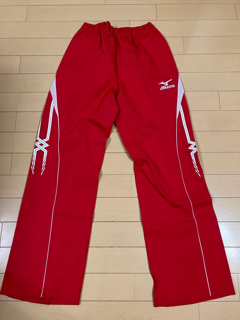 Mizuno レディース ウォームアップウェアセット M レッド