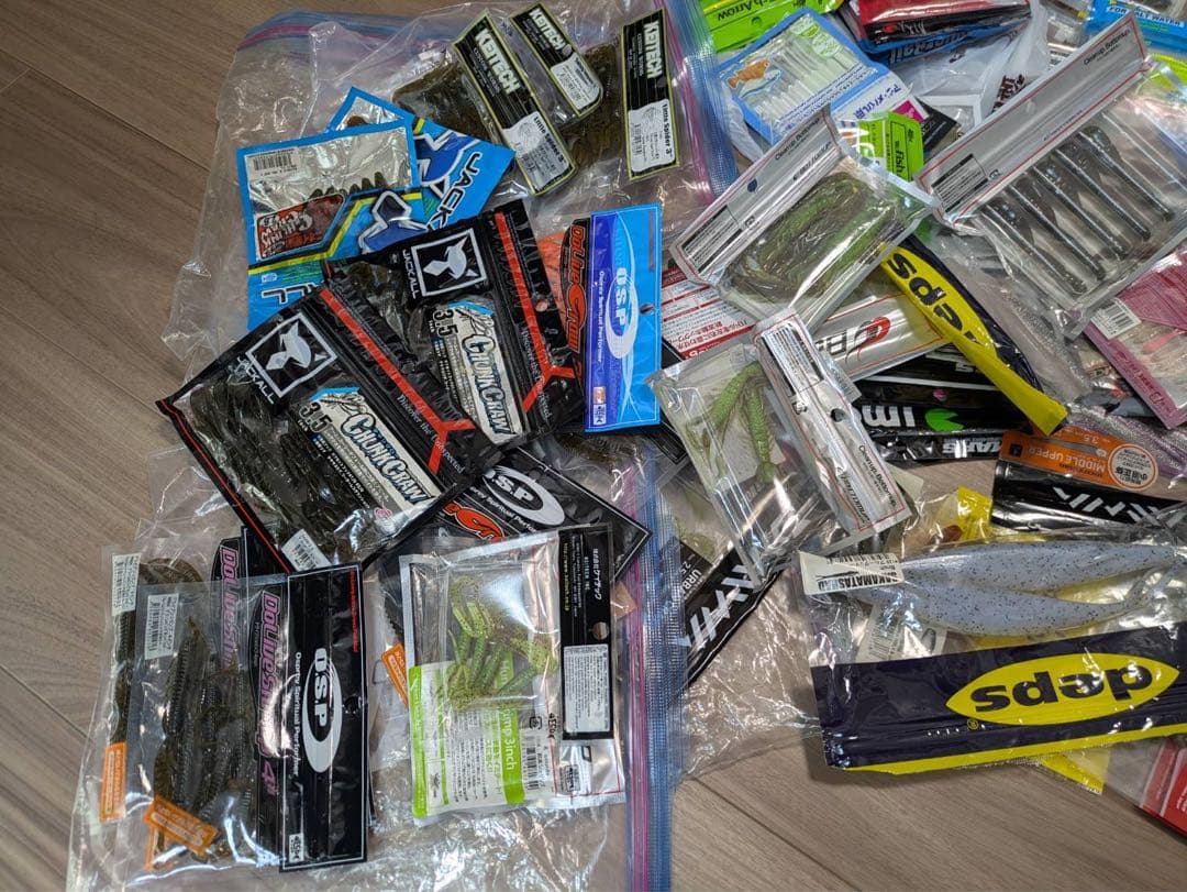 ワーム大量まとめ売り 約3kg KEITECH他 チニング アジング バス等