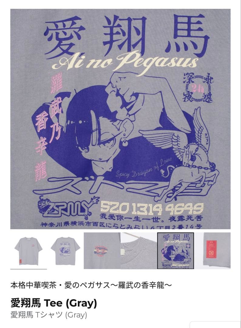 愛翔馬 Tee (Gray) M
