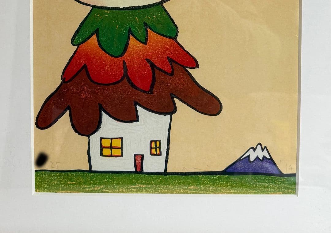 奈良美智 Mushroom House 木版画