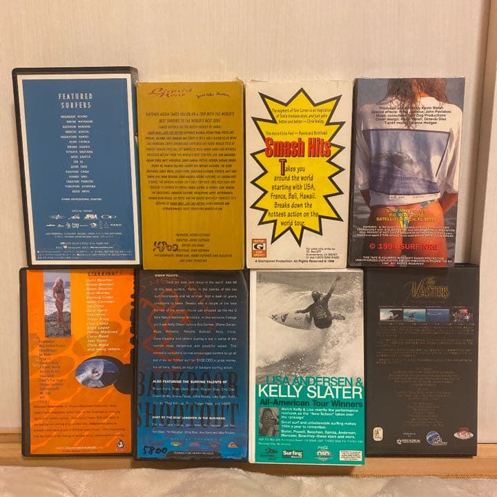 サーフィンビデオテープ（VHS）8本セット