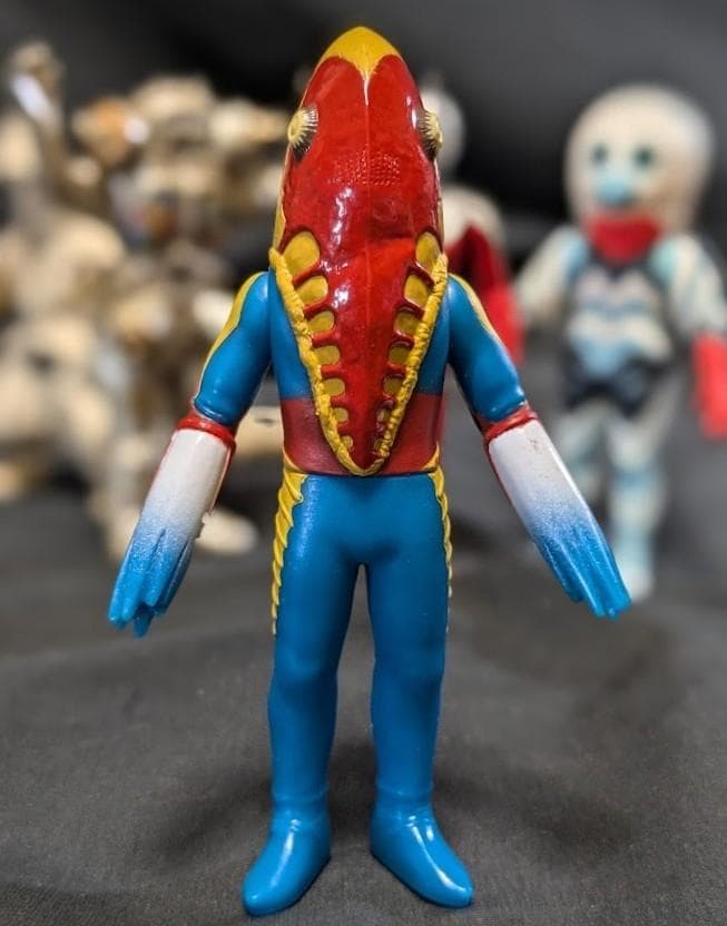 ウルトラセブン＆登場怪獣・宇宙人（ソフビ道）他ミニソフビ５体セット