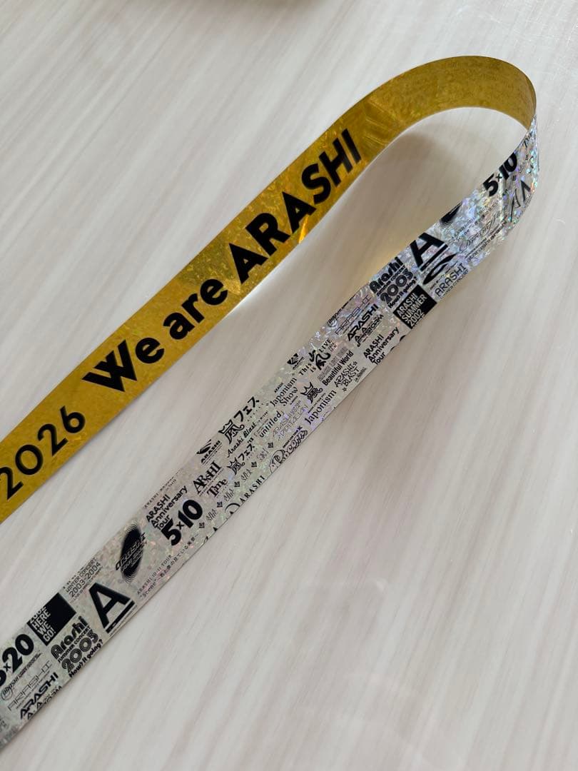 We are ARASHI LIVE TOUR 2026 銀テープ　金色✨フル