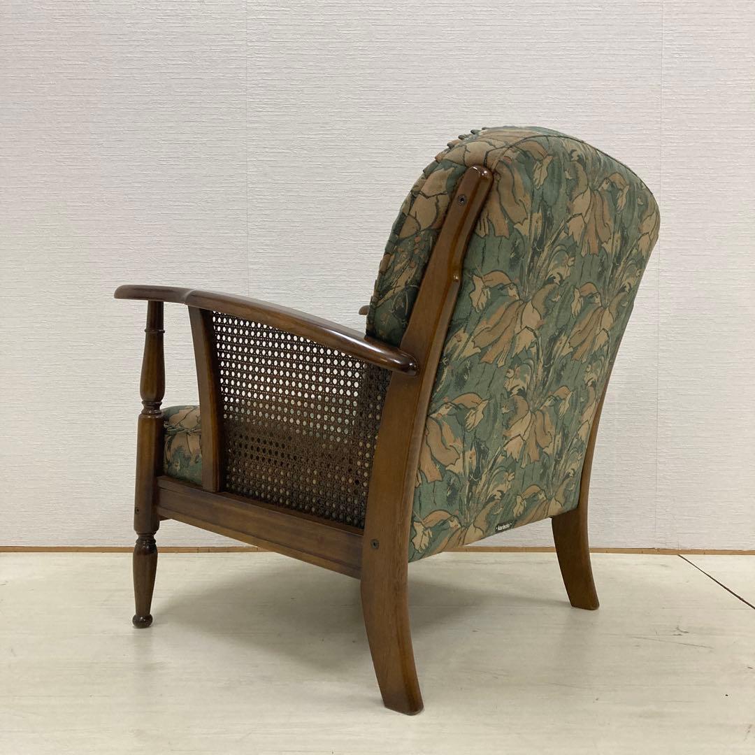 【カリモク】コロニアル　一人掛けソファ　シングルソファ　椅子
