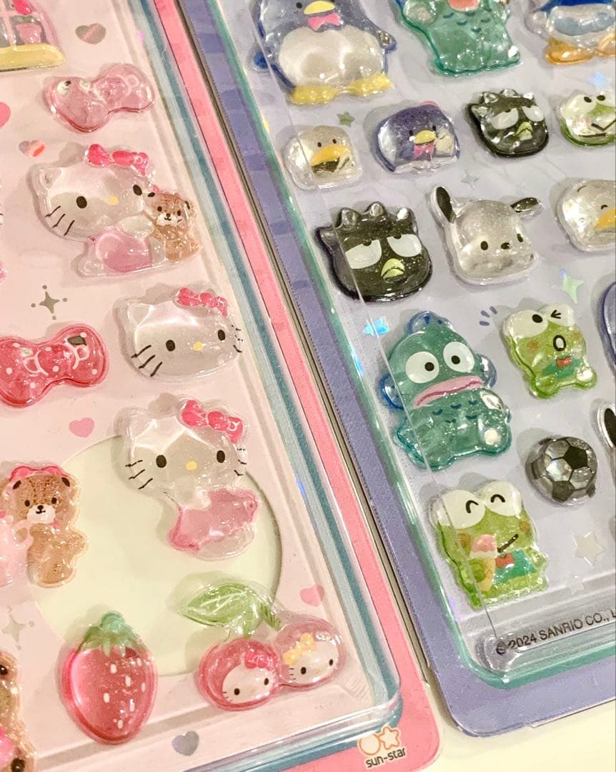 【国内正規品】ボンボンドロップシール 第一弾 キティ はぴだんぶい 2点セット