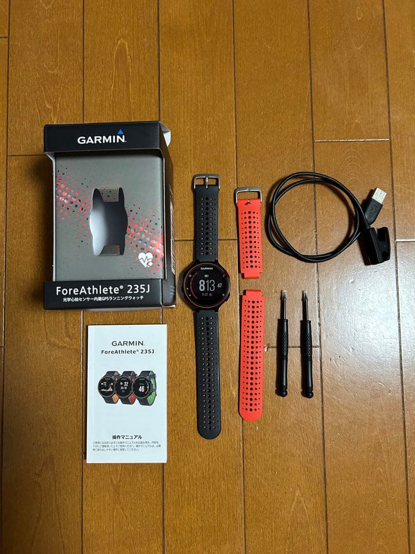 Garmin ForeAthlete235J ブラック・レッド