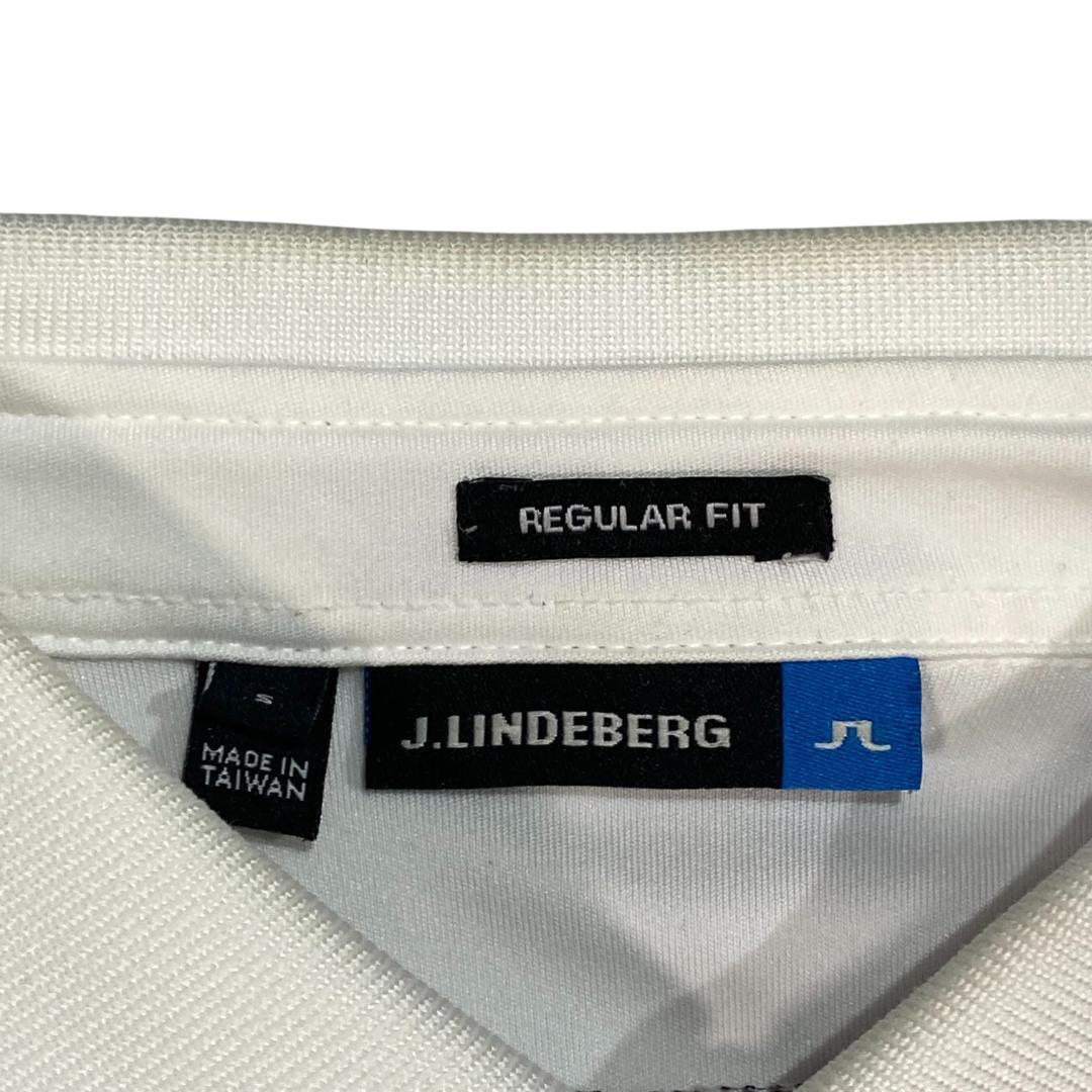 J.LINDEBERG ジェイリンドバーグ 半袖ポロシャツ S ホワイト ゴルフ