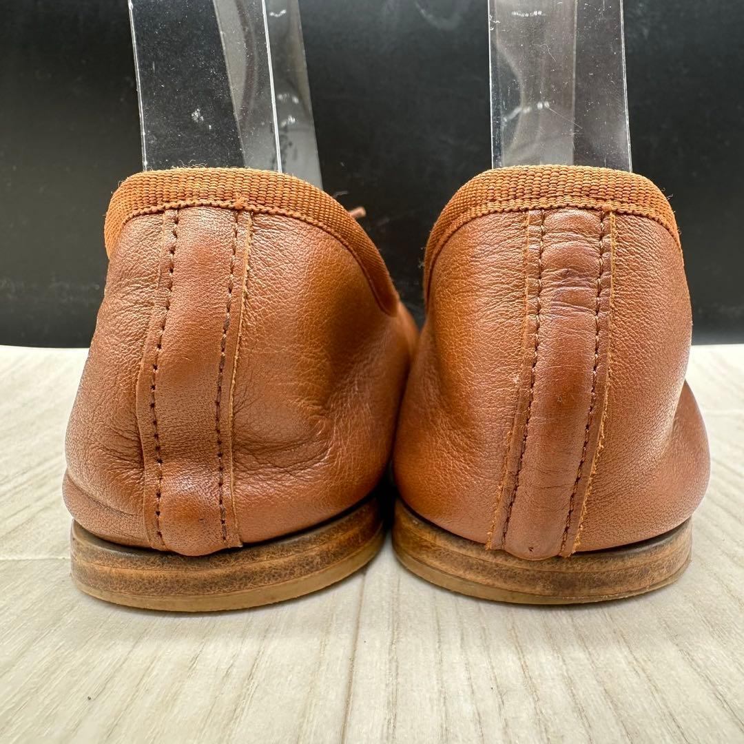 【repetto】 レペット バレエシューズ フラットシューズ レザー ブラウン