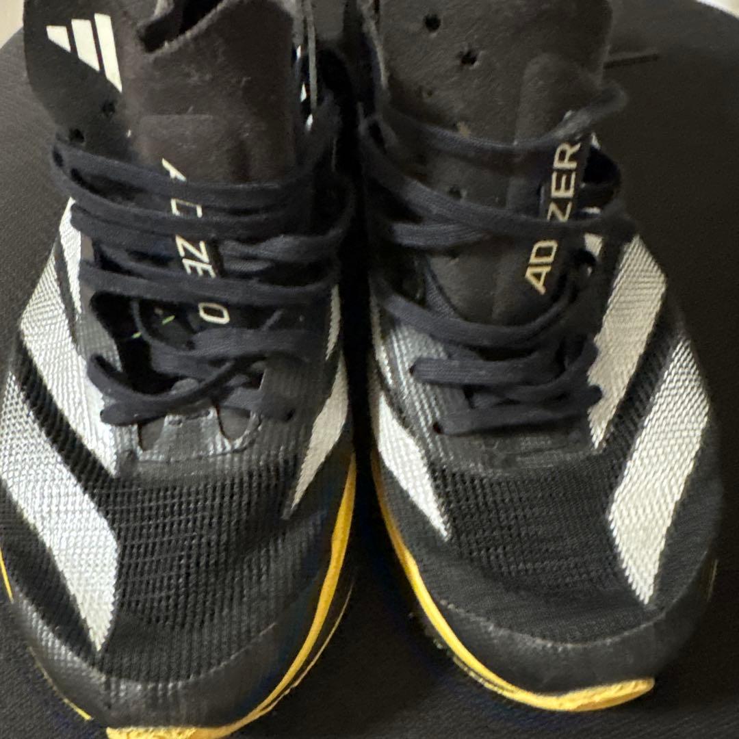 adidas ADIZERO ランニングシューズブラック/ホワイト