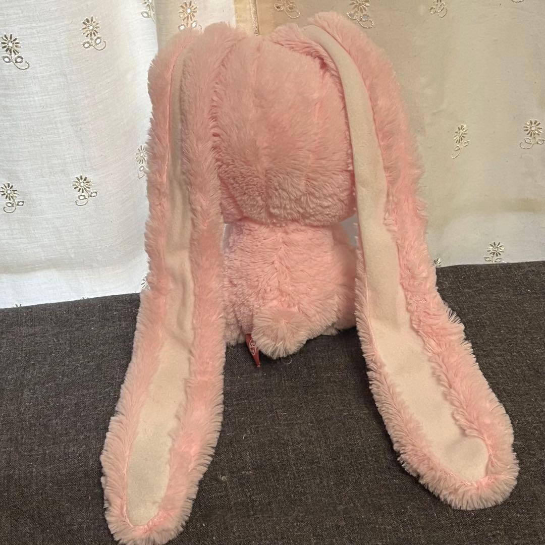 汎用うさぎ 冬毛 ピンク ぬいぐるみ