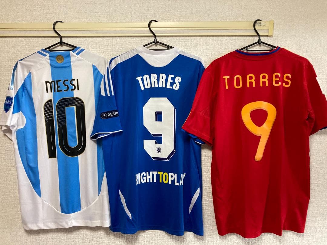 サッカー シャツ ユニフォーム アルゼンチン代表 チェルシー スペイン代表 古着