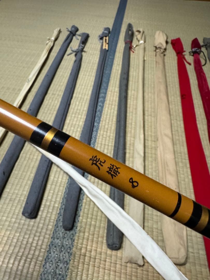 【本日週末限定価格】ヘラブナ竿10本セット＋竿立て2本