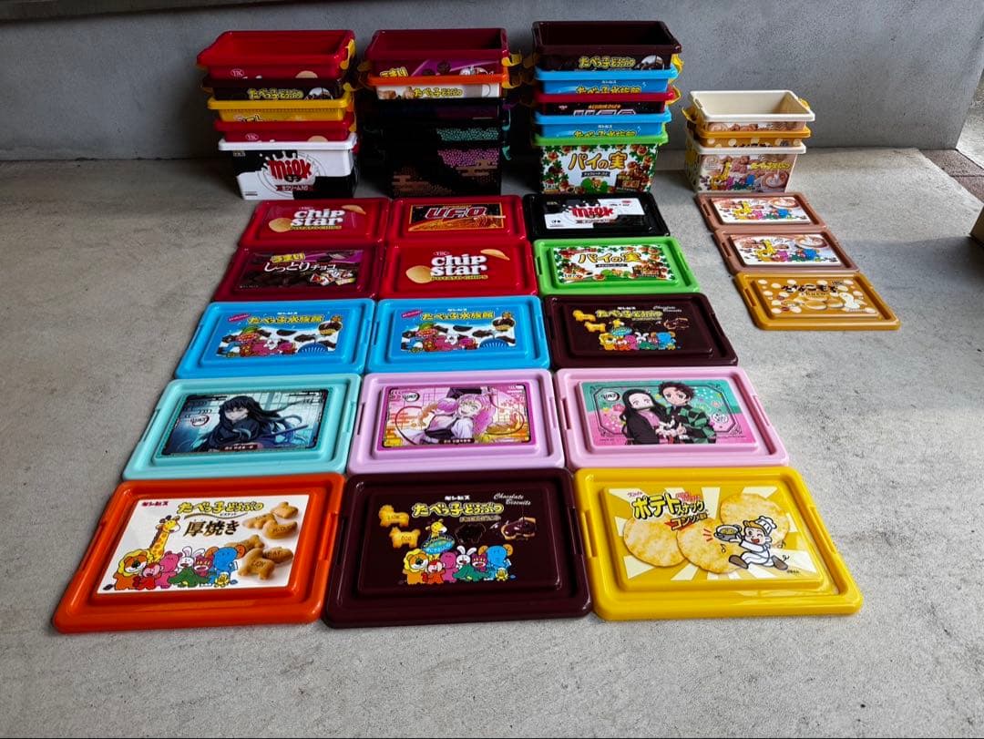 クレーン お菓子 景品 コンテナ ボックス 18個 鬼滅の刃 たべっ子どうぶつ