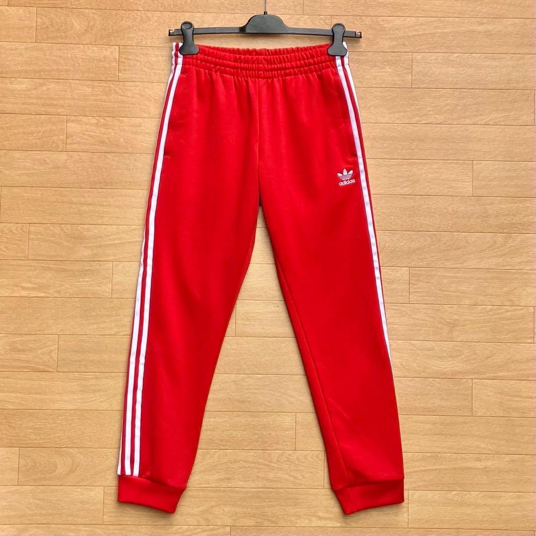 XL アディダスオリジナルス SSTトラックパンツ 赤 ジャージパンツ ジョガー