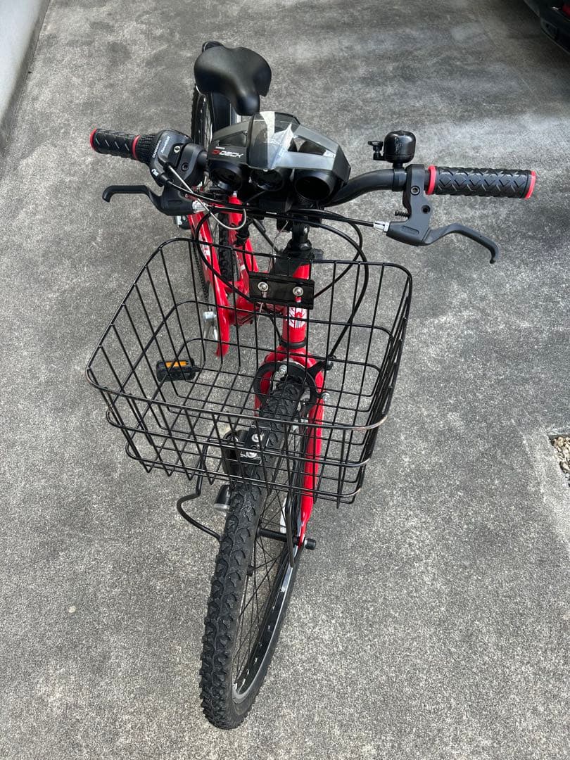 24インチ男の子自転車 レッド