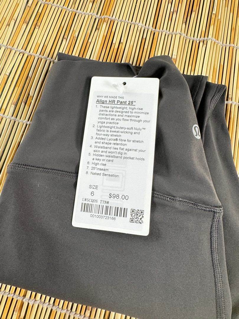 Align HR Pant 25\" グレー サイズ6
