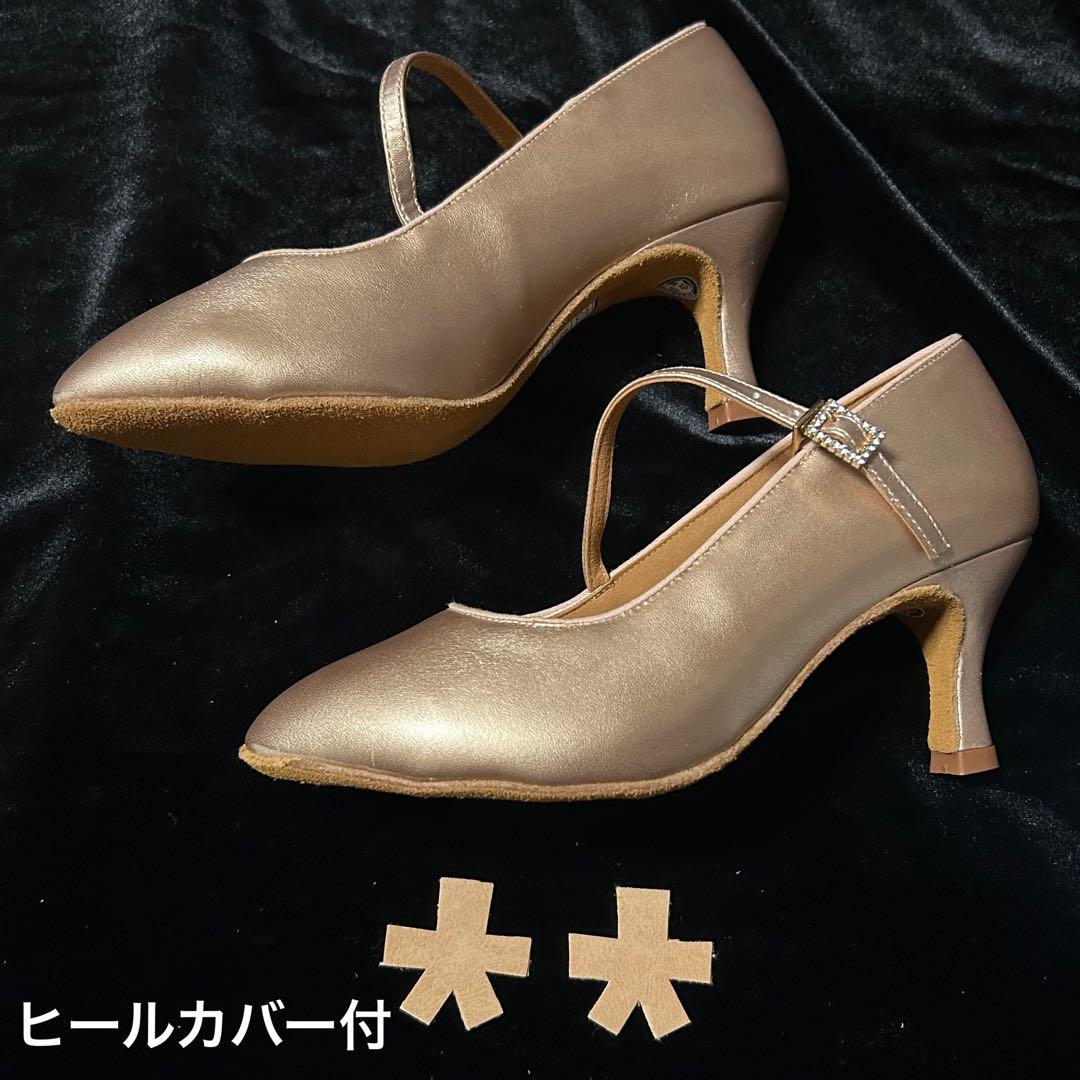 社交ダンス★スタンダード シューズ★ライトブラウン★22.5cm★新品未使用品