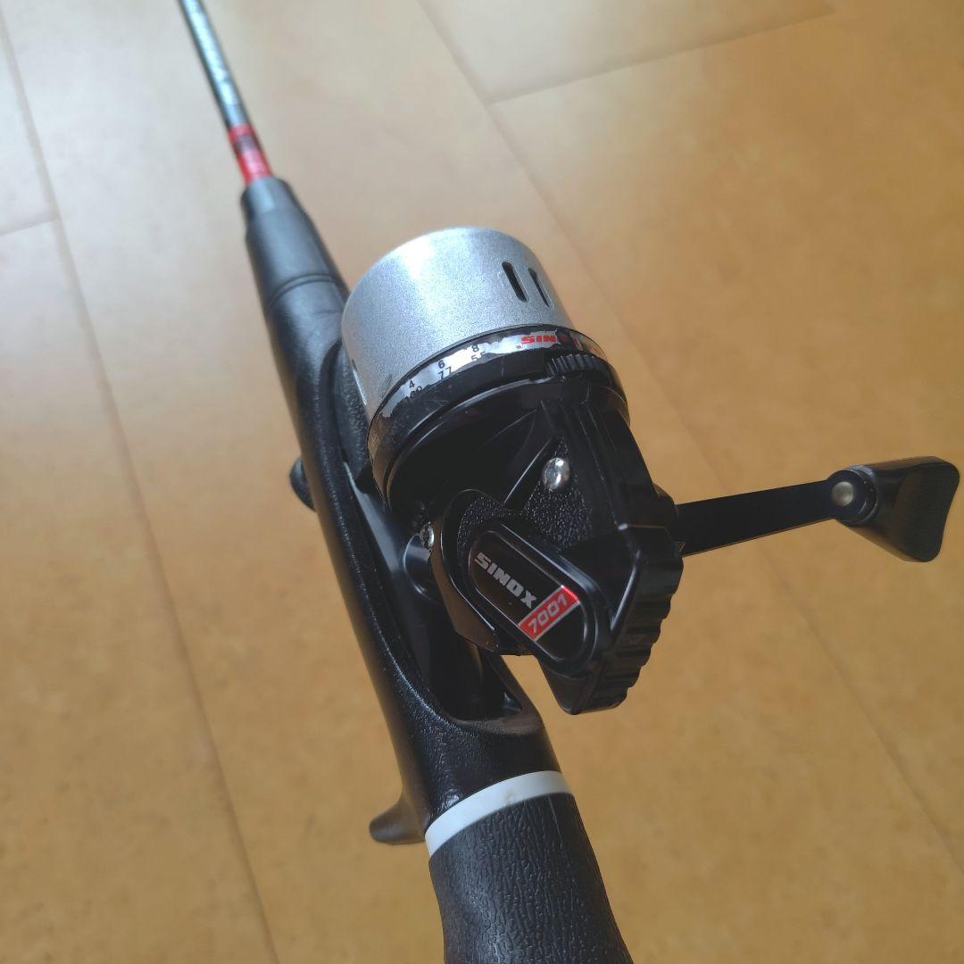 希少昭和ロマン宝物完動品釣具SINOX7001シノックスクローズドフェイスリール