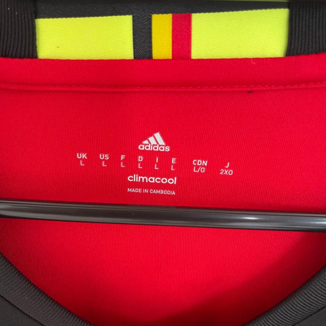 ベルギー代表2016ホーム　アザール　サッカーユニフォーム　adidas