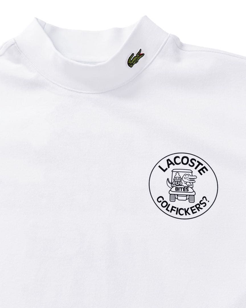 西*か様 LACOSTE x Golfickers \"Mockneck\" -Wh