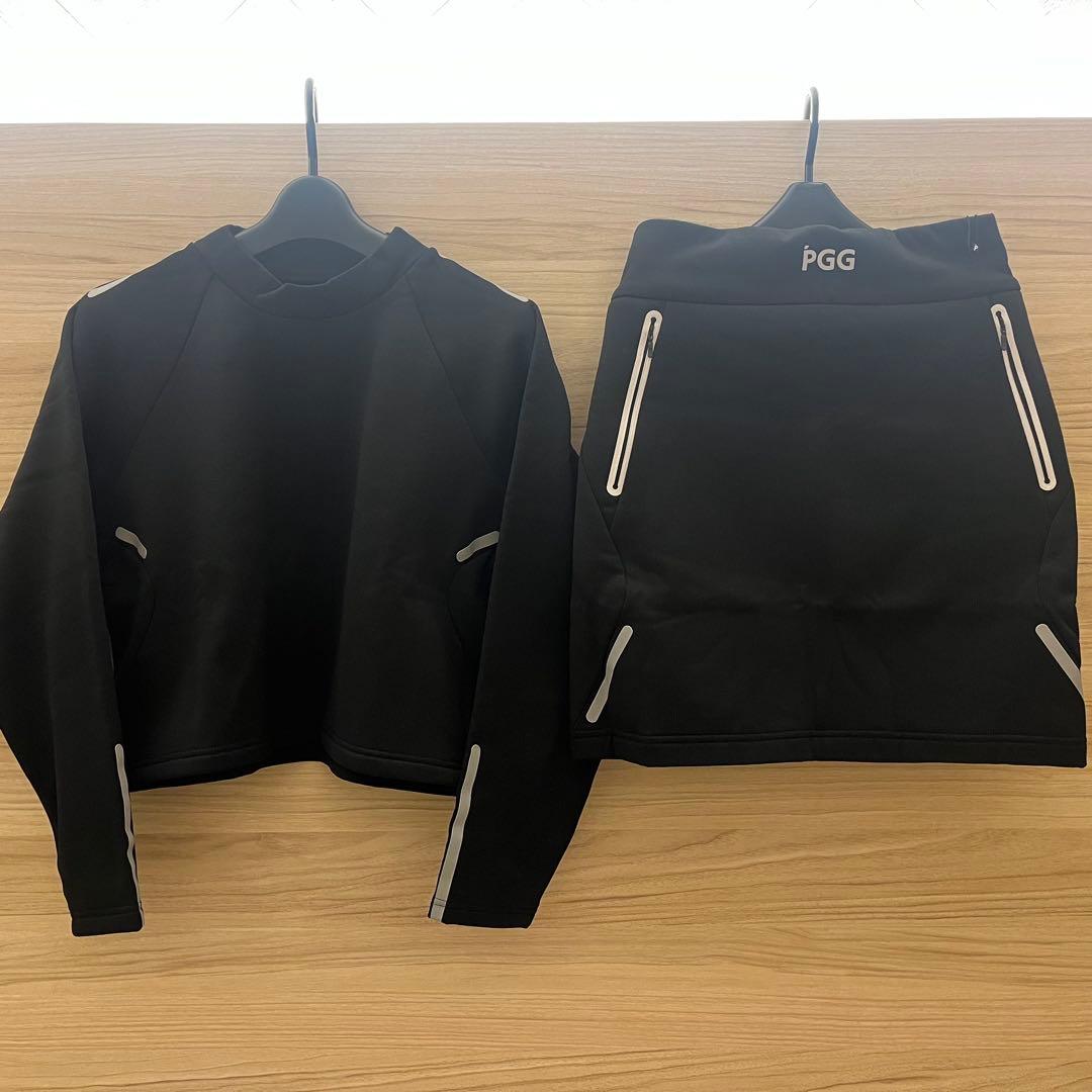 新品★61,600円 0（ S）PGG パーリーゲイツ 裏起毛セットアップ
