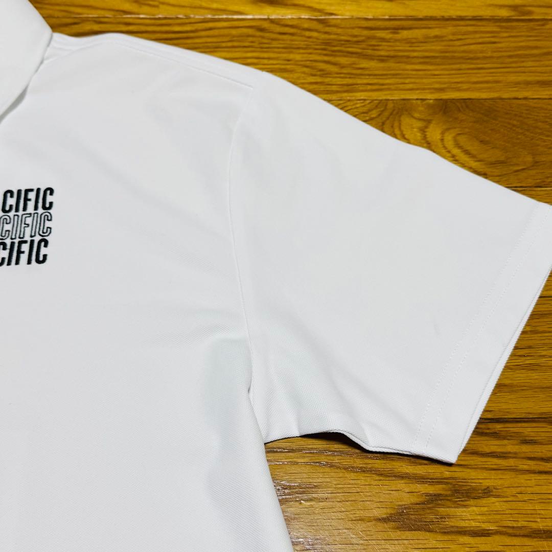 【美品】PACIFIC GOLF CLUB ポロシャツ ホワイト　Mサイズ