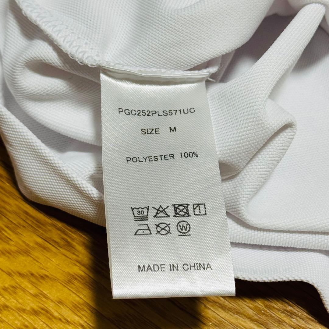【美品】PACIFIC GOLF CLUB ポロシャツ ホワイト　Mサイズ
