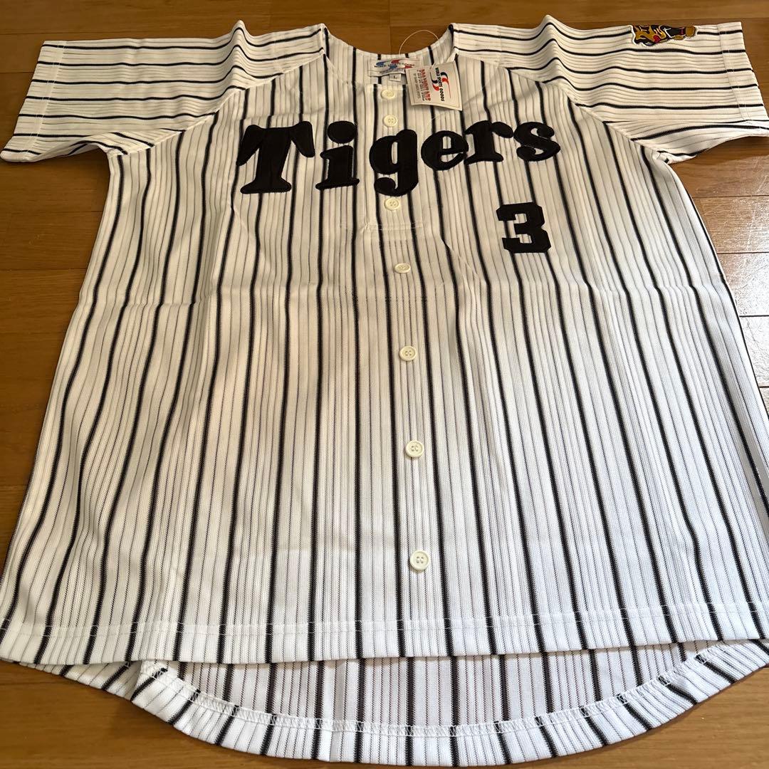 阪神Tigers ユニフォームシャツ L サイズ　ストライプ 背番号3八木選手