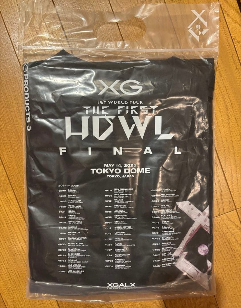 新品！XG THE FIRST HOWL ファイル ツアーTシャツ Mサイズ